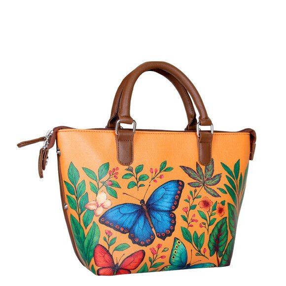 Printed Leather 3-in-1 Convertible Top Handle Crossbody Bag for Women- Daily Use - Picture 11 of 16